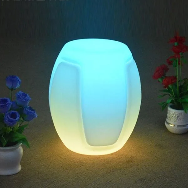 Modern tripod LED stools RGB colorful outdoor nightclub bar KTV waterproof bench outdoor led furniture Bar stools - Image 4