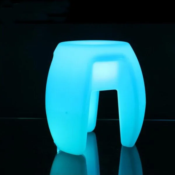 Modern tripod LED stools RGB colorful outdoor nightclub bar KTV waterproof bench outdoor led furniture Bar stools - Image 5