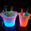 Flower pot ice bucket PE waterproof RGB color changing For Bar/KTV/Nightclub Luminous plastic bucket ice bucket - Image 3